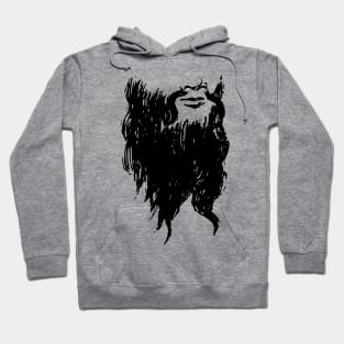 Long Forked Beard Hoodie